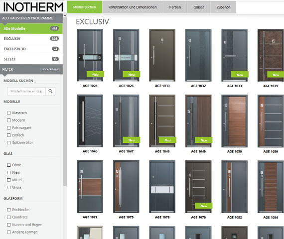 INOTHERM HAUSTÜREN Konfigurator